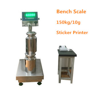 WF4050 150kg/10g Industry STAINLESS STEEL Weighing platform bench Scale 40*50CM Bench Scale 220VAC with dispaly